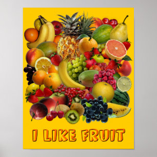 Poster Eu gosto da fruta