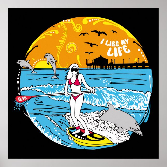 Póster "Eu gosto da minha vida". (Frente)