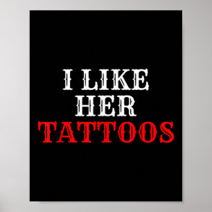 Poster Eu Gosto Da Tatuagem Dela Casal Tatuagem Tatuagem