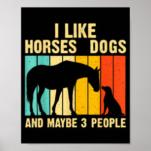 Poster Eu Gosto de Cavalos Cães & Talvez 3 Pessoas Vi