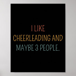 Poster Eu Gosto de Cheerleading E Talvez 3 Pessoas #25d85