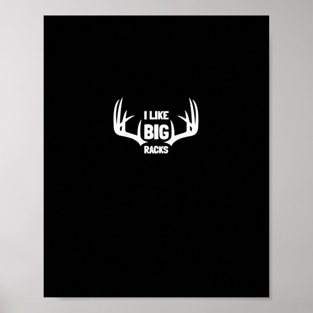 Poster Eu Gosto De Grandes Caçadores De Deer Buck Arco Ca (Frente)