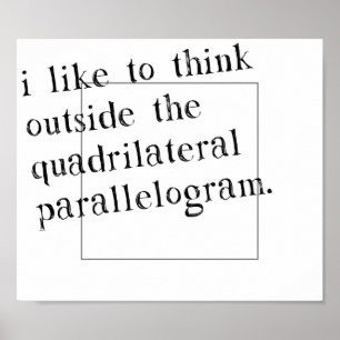 Poster Eu Gosto De Pensar Fora Da Caixa