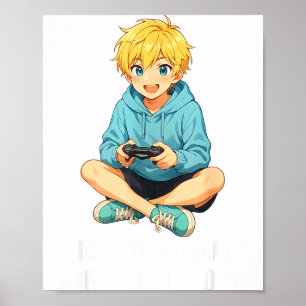 Poster Eu Gosto de Video Games Mais do que Pessoas Gamer