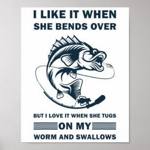 Poster Eu gosto quando ela se inclina, mas eu amo engraça