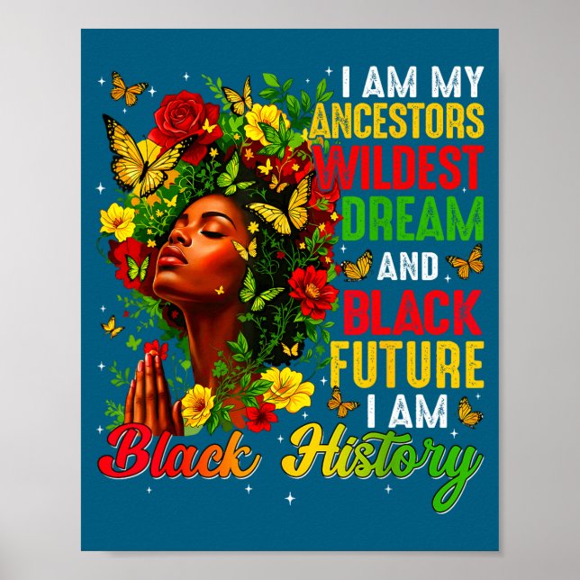Poster Eu História Negra Sou Ancestral Mais Selvagem (Frente)