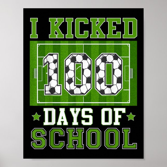 Poster Eu Joguei 100 Dias De Futebol Escolar 100 Rapazes (Frente)