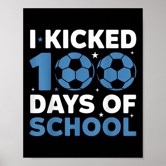 Poster Eu Joguei 100 Dias De Futebol Escolar 100 Rapazes (Frente)