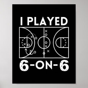 Poster Eu Joguei 6 Contra 6 O Esboço Original Feminino