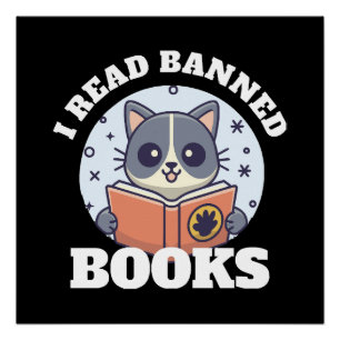 Póster Eu leio livros proibidos
