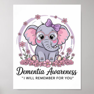 Poster Eu Lembro Para Você Elefante Fofo Conscientização