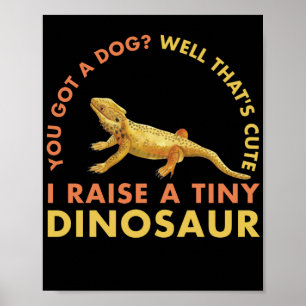 Poster Eu Levanto Um Pequeno Dinossauro Lizard Répteis