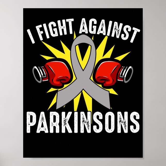 Poster Eu Luto Contra Parkinson Doença de Parkinson (Frente)