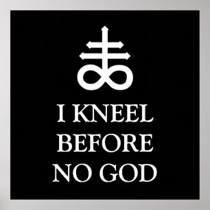 Póster Eu Me Ajoelhe Antes De Deus