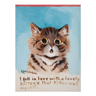 Póster Eu me apaixonei por um gatinho adorável (eu mesmo)
