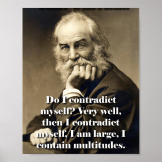 Poster Eu me contradiz - Whitman