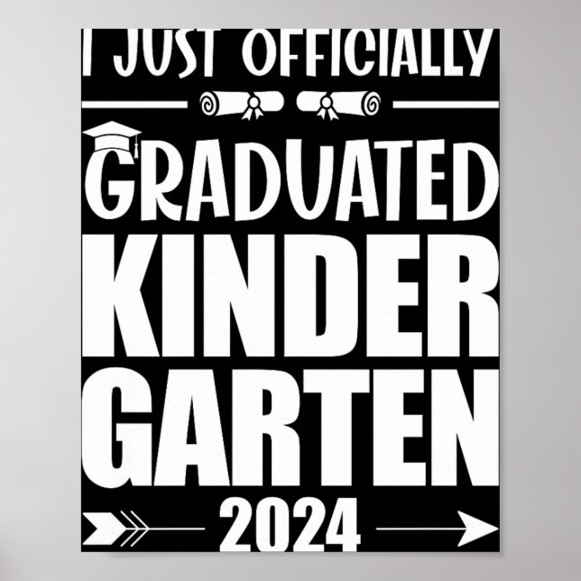 Poster Eu me Formei Oficialmente na Graduação do Jardim d (Frente)