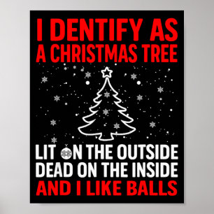 Poster Eu Me Identifico Como Uma Árvore De Natal Iluminad