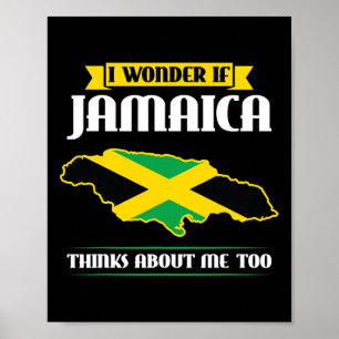 Poster Eu me pergunto se a Jamaica pensa em mim também Ba