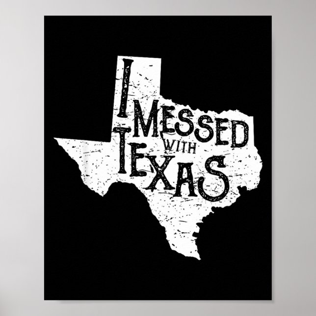 Poster Eu Mexi Com o Texas Não Mexa Com Este Texano Diver (Frente)