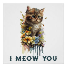 Eu Miao Você Kitty Poster