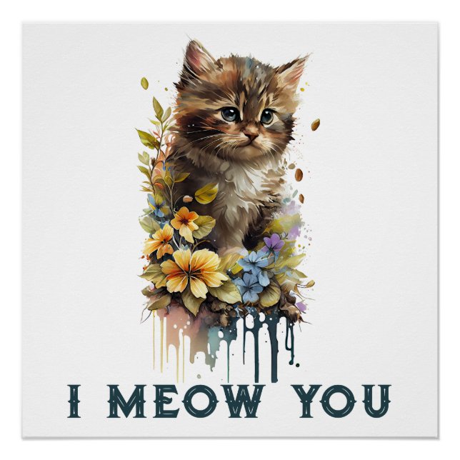 Póster Eu Miao Você Kitty Poster (Frente)