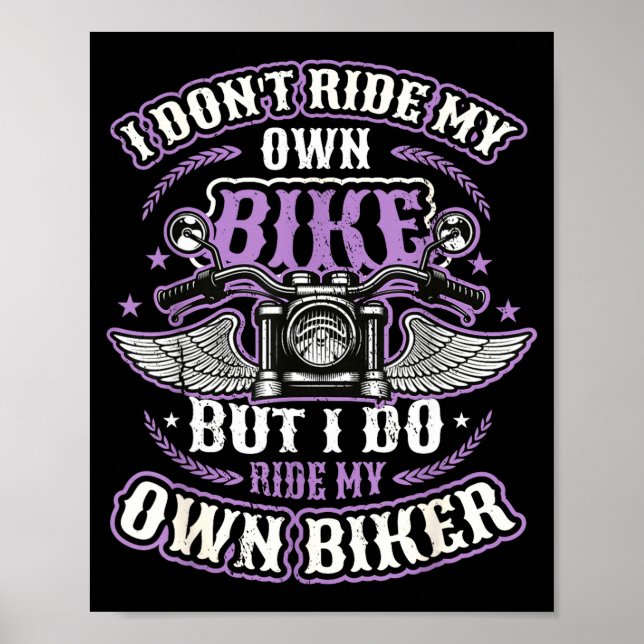 Poster Eu Não Ando de Bicicleta Própria Mas Eu Ando de Mi (Frente)