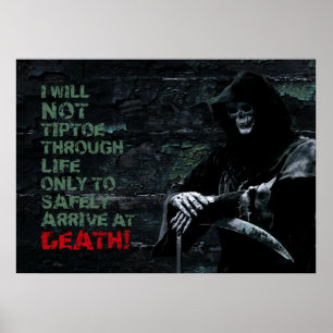 Poster Eu Não Dirijo Através Da Motivação Da Vida