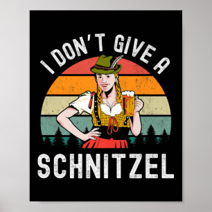 Poster Eu Não Dou Uma Cerveja Schnitzel Wurst Engraçado A