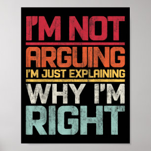 Poster Eu não estou discutindo, estou apenas explicando p