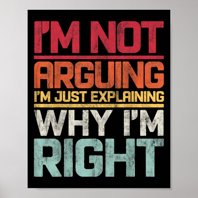 Poster Eu não estou discutindo, estou apenas explicando p (Frente)