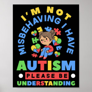 Poster Eu não estou me comportando mal, eu tenho consciên