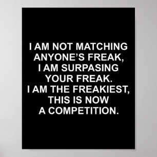 Poster Eu não estou parecendo com a aberração de ninguém 