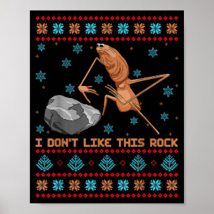 Poster Eu Não Gosto Desta Camiseta Feia Rock Marcus The W