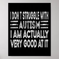 Eu não luto com o autismo Eu estou indo muito