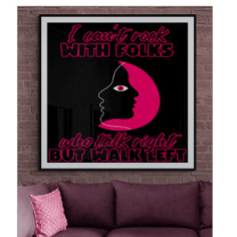 Póster Eu não posso balançar com as pessoas