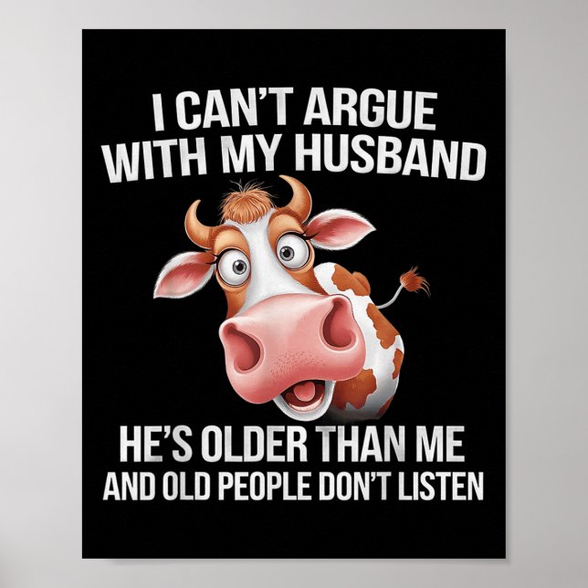 Poster Eu não posso discutir com meu marido ele é mais ve (Frente)