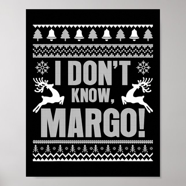Poster Eu não sei... Margo, muito divertido Natal para as (Frente)