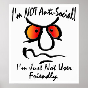 Póster Eu não sou (1) anti-social