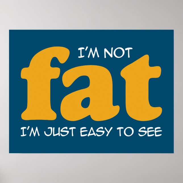 Poster Eu não sou gordo (Frente)
