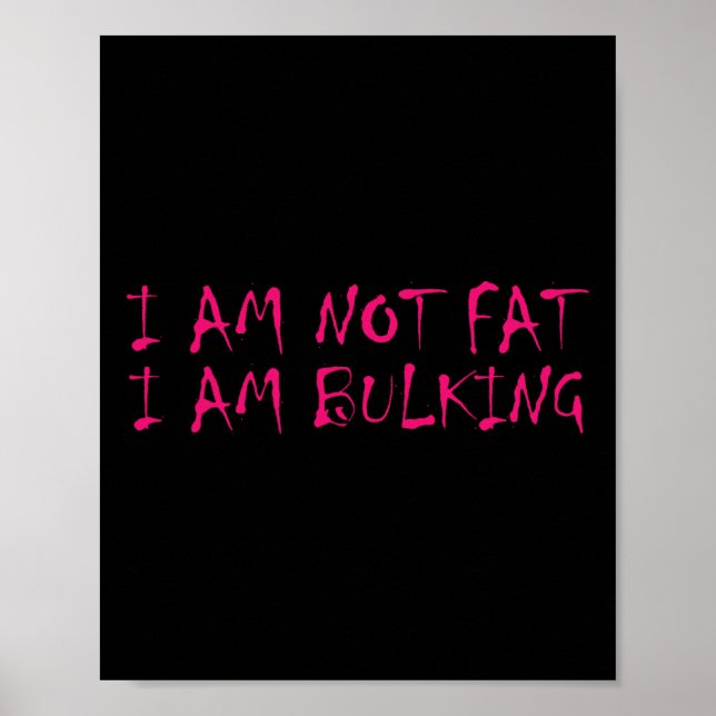 Poster Eu Não Sou Gordo Eu Estou Incomodando Malhação Mon (Frente)