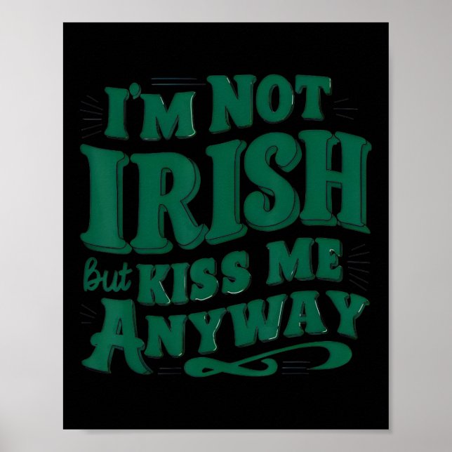 Poster Eu não sou irlandês, mas beije-me mesmo assim (Frente)