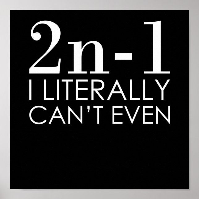 Poster Eu nem consigo Matemática do Professor de Matemáti (Frente)