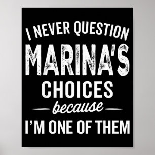 Poster Eu Nunca Questiono as Escolhas de Marina - Persona