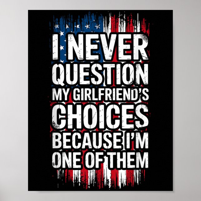 Poster Eu Nunca Questiono Minha Namorado de Escolhas Namo (Frente)