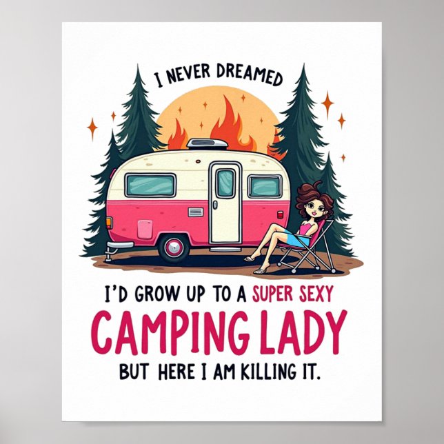 Poster Eu Nunca Sonhei Super Y Camping Senhora Matando Is (Frente)