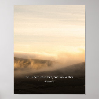 Poster Eu Nunca Te Deixarei — Hebreus 13:5 Arte