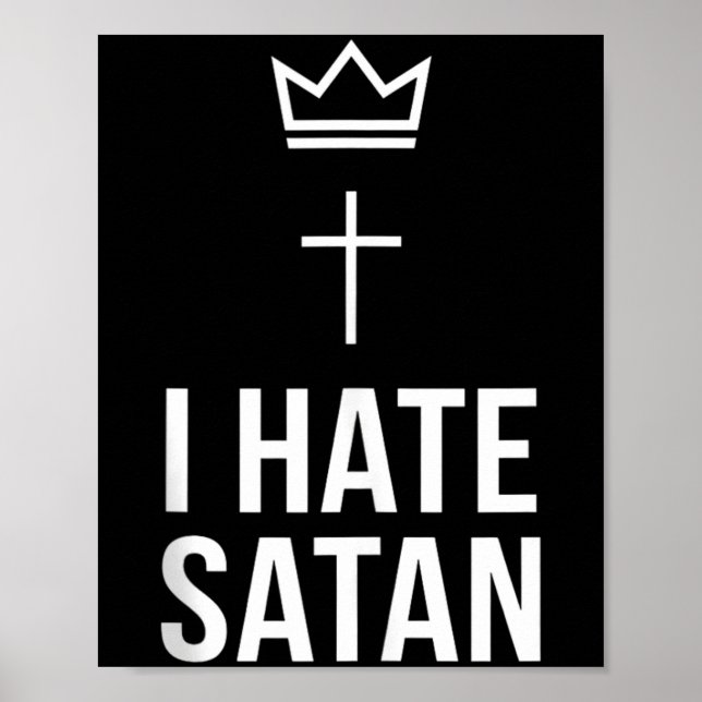 Poster Eu Odeio Satanás (Frente)