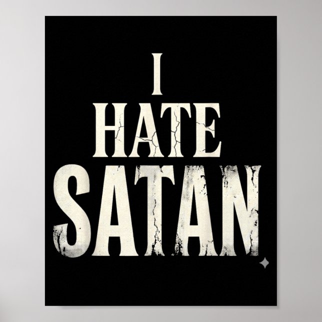 Poster Eu Odeio Satanás (Frente)