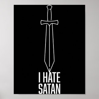 Poster Eu Odeio Satanás